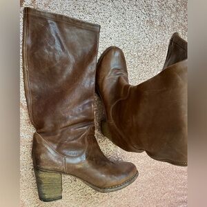 Florentini Baker Womens Brown Leather Equestrian Tassle Riding Boots 10.5 Italy